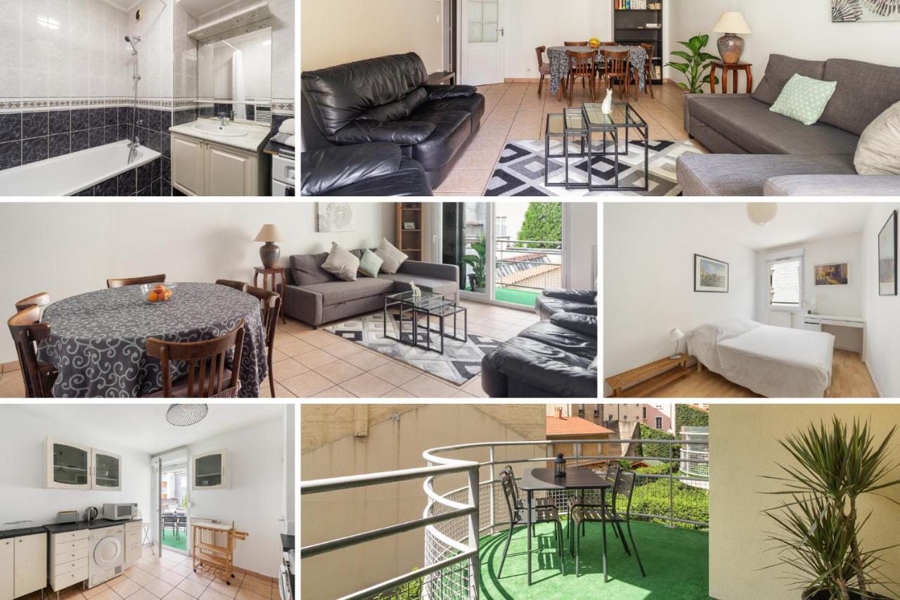 Nice Apartment With Parking Balcon Casa Lyon Villeurbanne Eksteriør billede